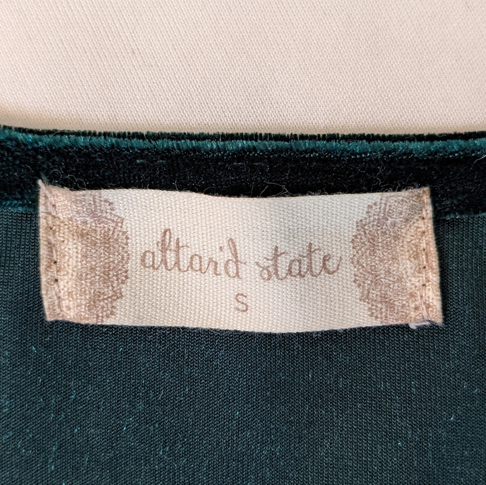 Altar'd State dark green velvet mini dress, size small - Picture 4 of 4